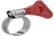 ABRACADEIRA 10-16MM METAL ALEMA. C/ BORBOLETA 1/2 F 301 50 PCS VERMELHA