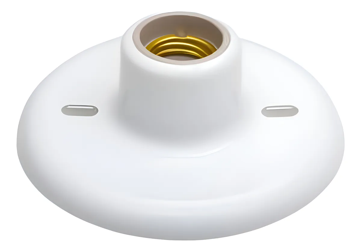 PLAFON BRANCO SOQUETE PORCELANA BRANCO